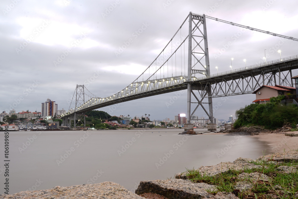 Ponte Hercílio Luz Florianópolis - Foto Quadro Ponte Hercílio Luz Florianópolis - Foto Quadro