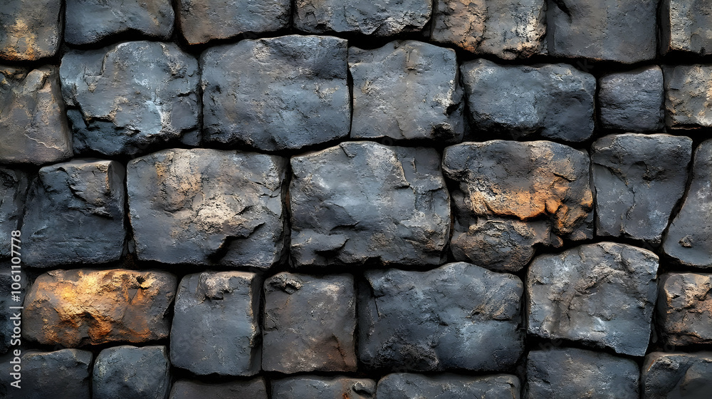Dark Grey Stone Wall Texture - Illustration Dark Grey Stone Wall Texture - Illustration