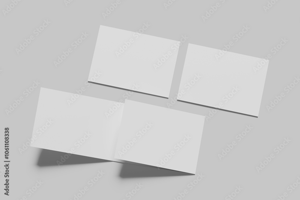 Blank a4 landscape trifold White Blank a4 landscape trifold White