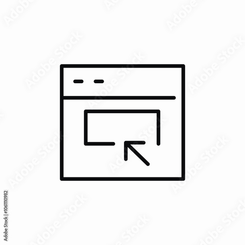 website click banner icon sign vector