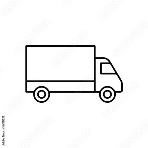 Truck icon symbol vector illustration 