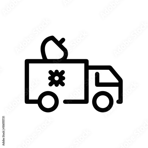 Truck icon symbol vector illustration 