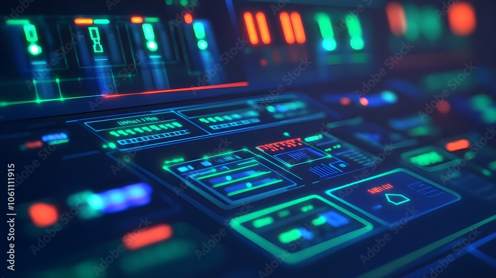 Futuristic Interface Control Panel