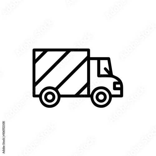 Truck icon symbol vector illustration 