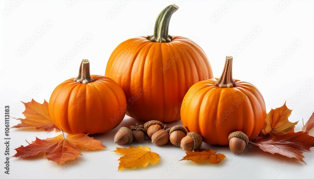 pumpkin and autumn leaves pumpkin and autumn leaves