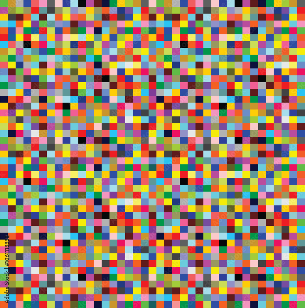 Pixel mosaic background vector illustration isolated. Brick seamless wallpaper. Gift box cover modern grid. Digital texture abstract art. Colorful decorative system. Pixel mosaic background vector illustration isolated. Brick seamless wallpaper. Gift box cover modern grid. Digital texture abstract art. Colorful decorative system.