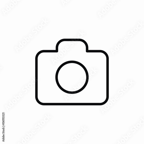 photo camera icon sign vector