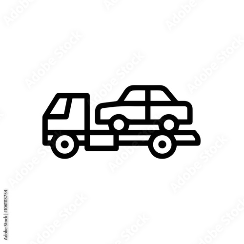 Truck icon symbol vector illustration 