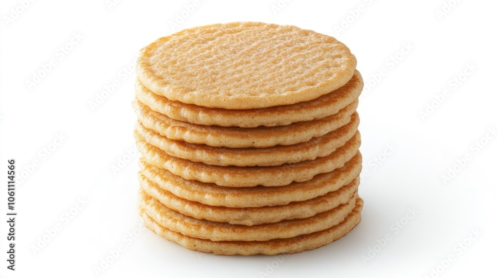 A Stack of Round, Golden Brown Pancakes A Stack of Round, Golden Brown Pancakes