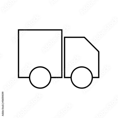 Truck icon symbol vector illustration 