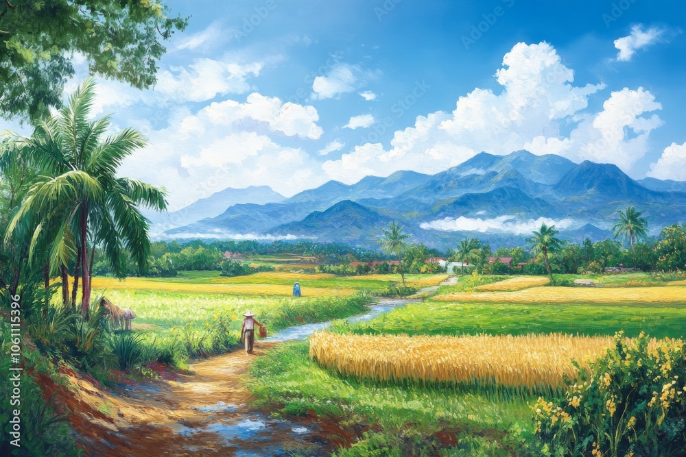 Harvest Harmony: Embracing Prosperity and Tranquility in Pongal's Lush Fields