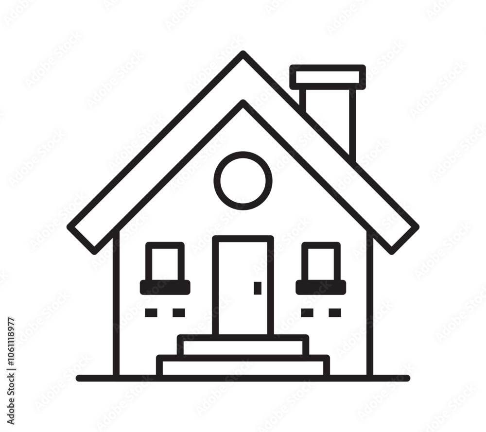 Vector Home Icon Symbol. House Icon Symbol