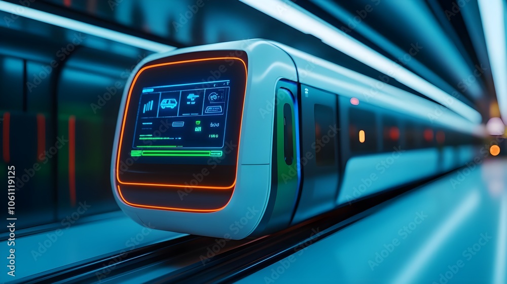 Futuristic Train Interior Futuristic Train Interior