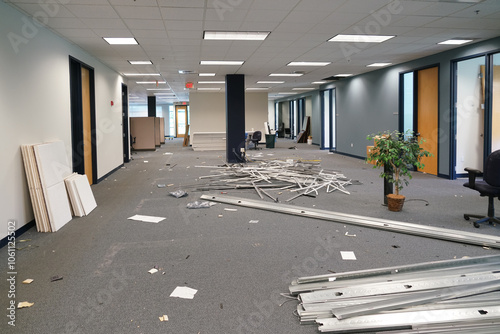 Foto office under construction, remodeling, renovation, extension, reconstruction