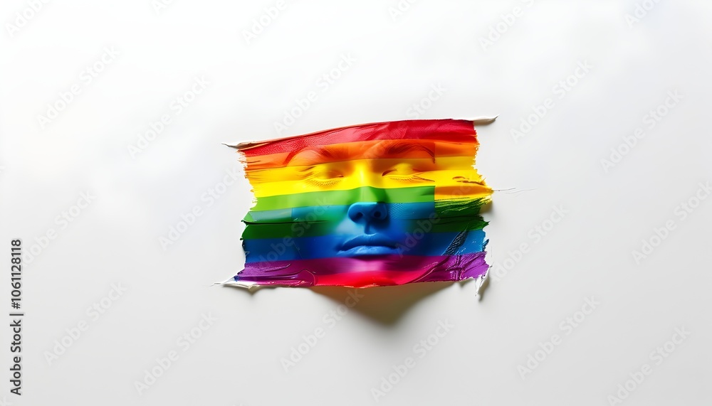 Obraz premium stunning artistic symbol featuring a vivid gradient for modern artwork