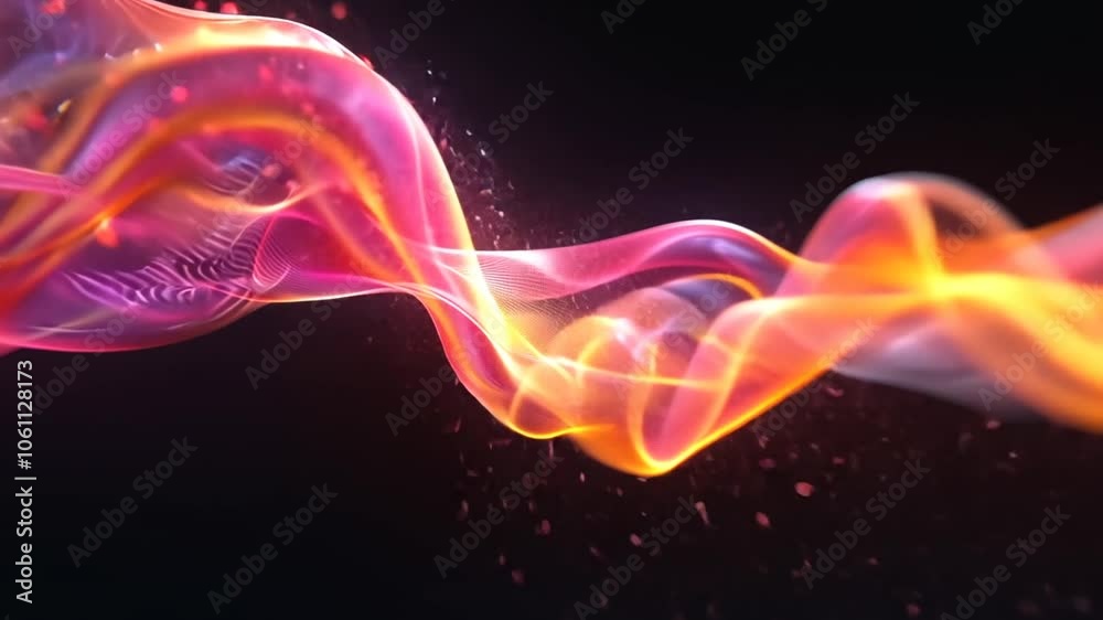 Bright, swirling light patterns create a captivating visual effect against a dark background, evoking a sense of movement and fluidity in this digital artwork Bright, swirling light patterns create a captivating visual effect against a dark background, evoking a sense of movement and fluidity in this digital artwork
