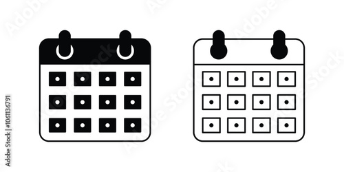Vector Calendar Icons With Different Style