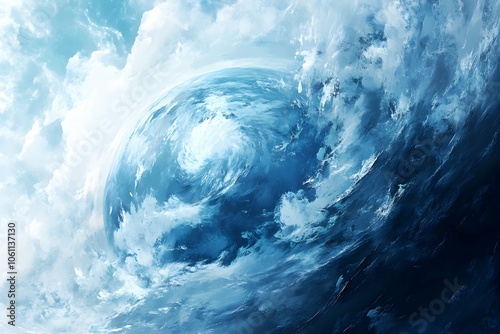 blue sea waves on planet earth
