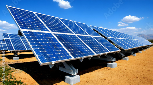 Solar Panels in a Field, solar energy, renewable energy, clean energy, sustainable energy, photovoltaic