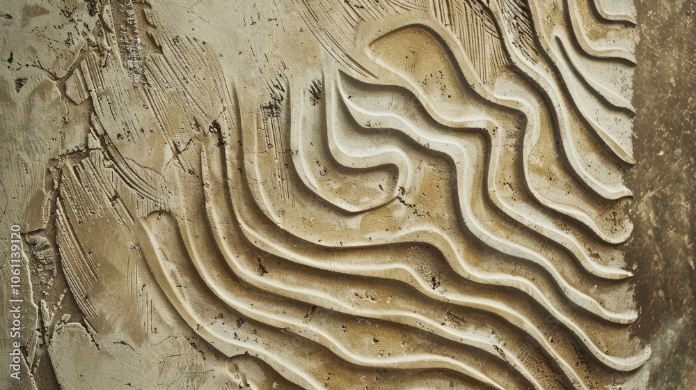 Line pattern on khaki concrete wall for textile or home interior design. Line pattern on khaki concrete wall for textile or home interior design.