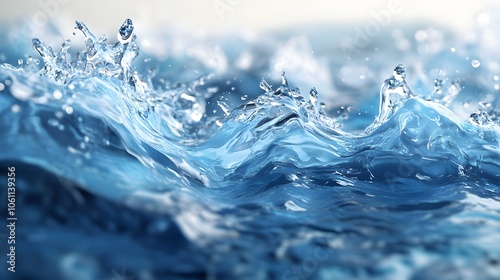 motion pure water , useful image for water resource management and freshwater protection awareness programs or lessons