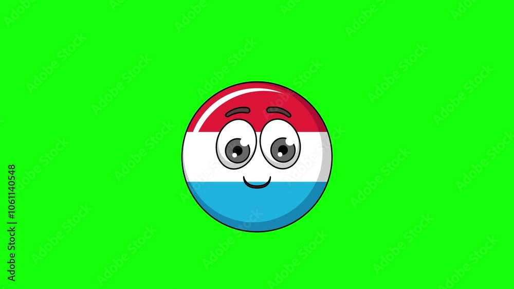 luxembourg cartoon with a smiling face with heart eyes, emoji emoticon animation luxembourg cartoon with a smiling face with heart eyes, emoji emoticon animation
