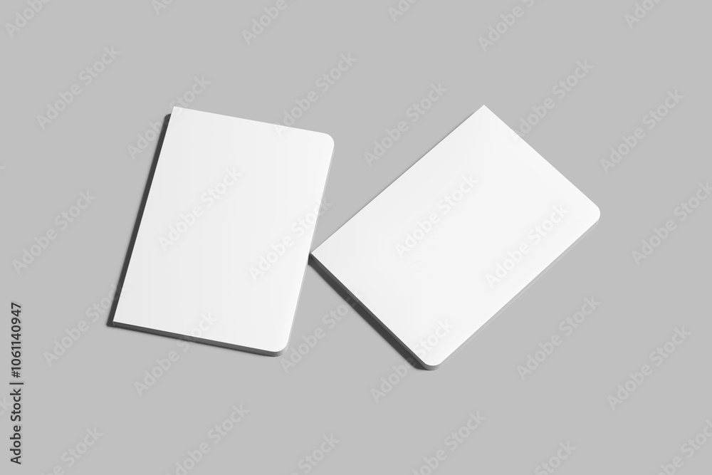 Fototapeta premium Blank a5 notebook white