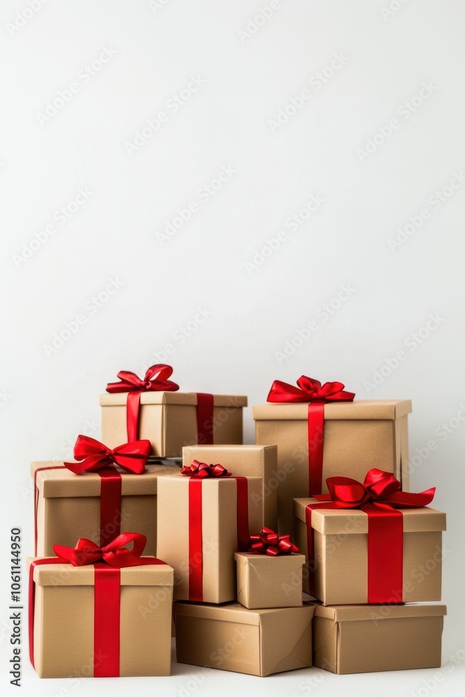 Obraz premium Gift box for holiday closeup view