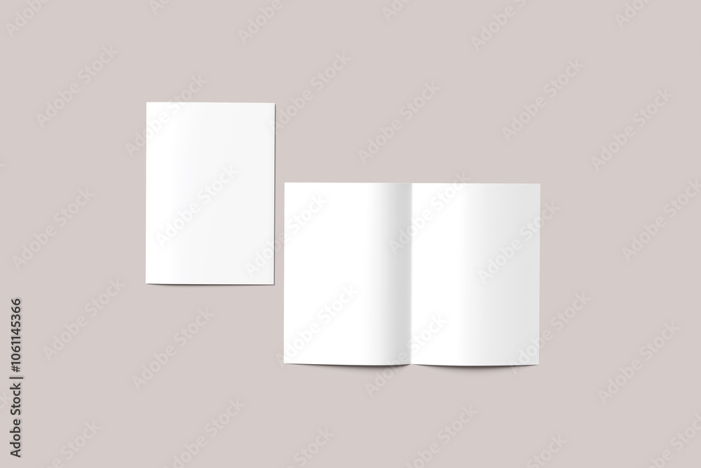 BLANK A4 BIFOLD WHITE BLANK A4 BIFOLD WHITE