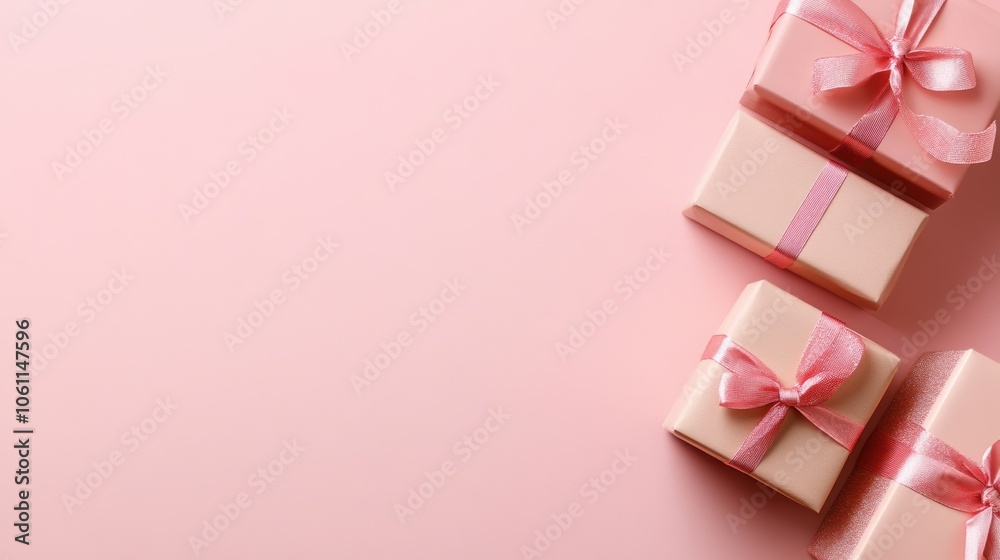 Lovely pink feminine tone gift box for Valentine’s Day, Mother's Day. Lovely pink feminine tone gift box for Valentine’s Day, Mother's Day.