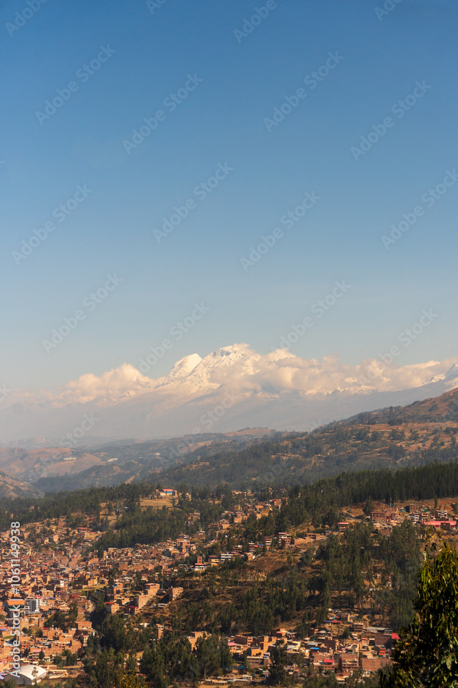Obraz premium view of the city Huaraz Perú
