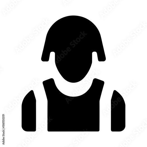 Vector Icon Illustration of Army Troops, Showcasing Military Power and Defense Readiness with Soldiers in Uniform