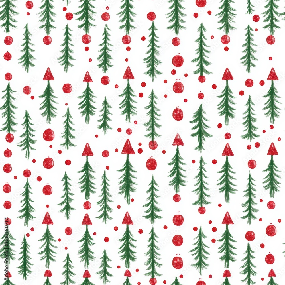 Obraz premium Holiday repetitive tile patterns for wrapping paper for Gift box