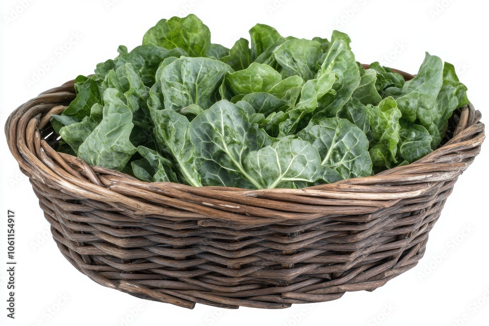 Fresh Organic Leafy Greens in a Basket A Symbol of Healthy Eating and Nourishment These Vibrant Greens Are Packed with Essential Vitamins and Minerals, Providing a Delicious and Nutritious Addition Fresh Organic Leafy Greens in a Basket A Symbol of Healthy Eating and Nourishment These Vibrant Greens Are Packed with Essential Vitamins and Minerals, Providing a Delicious and Nutritious Addition