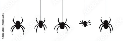 Spider. Halloween decoration element.