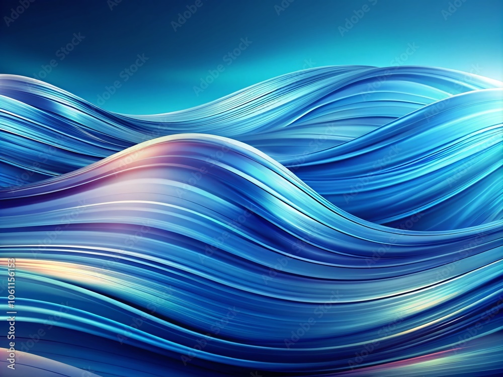 Abstract Blue Gradient Wave Pattern – Digital Background for Technology, Design, and Creative Projects