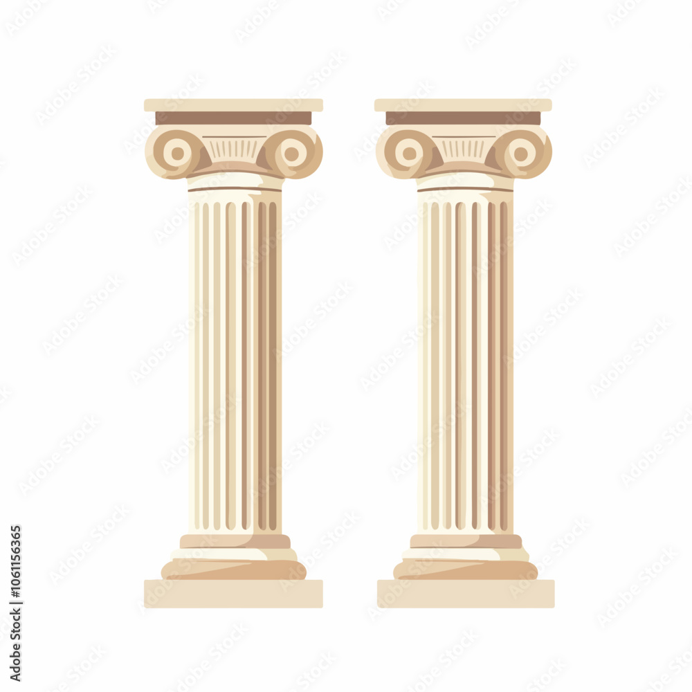 Fototapeta premium greek pillar simple vector