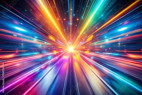 Abstract Light Speed Background with Vibrant Colors for Portrait Photography, Capturing Dynamic Motion and Energy, Perfect for Modern Art and Creative Projects