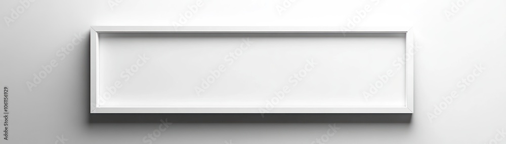 White Picture Frame on a White Wall White Picture Frame on a White Wall