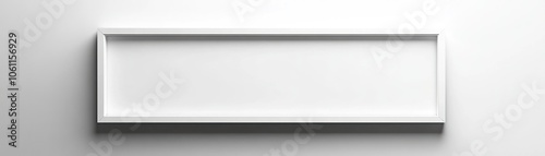 Wallpaper Mural White Picture Frame on a White Wall Torontodigital.ca