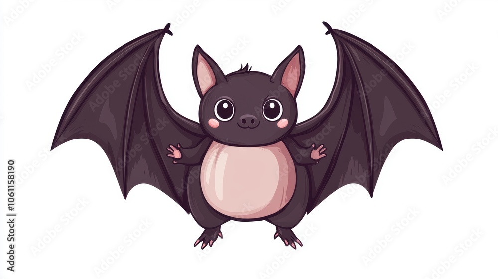 Vector illustration of bat as Halloween decoration element Vector illustration of bat as Halloween decoration element