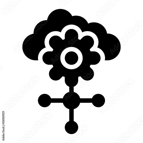 Cloud Service solid icon