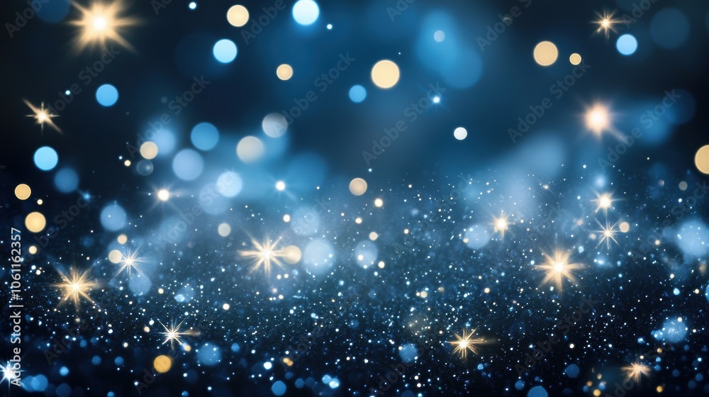 Obraz premium star sparkle abstract background. Template for holiday greeting card poster design