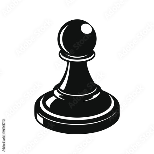 Board Game Piece vector silhouette