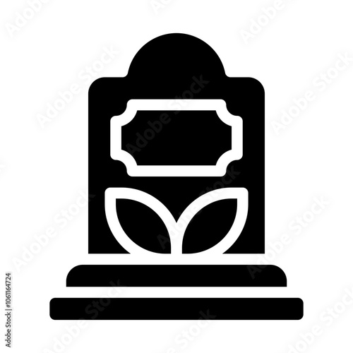 Gravestone solid icon