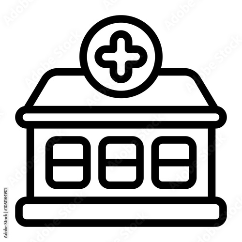 Health Clinic line icon