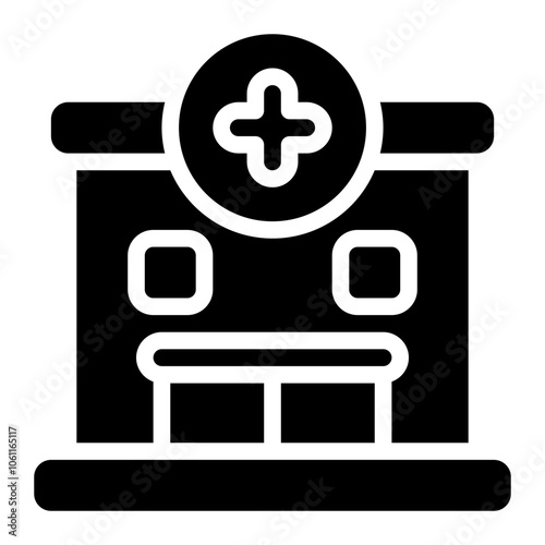 Hospital Solid Icon