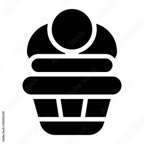 Ice Cake Solid Icon