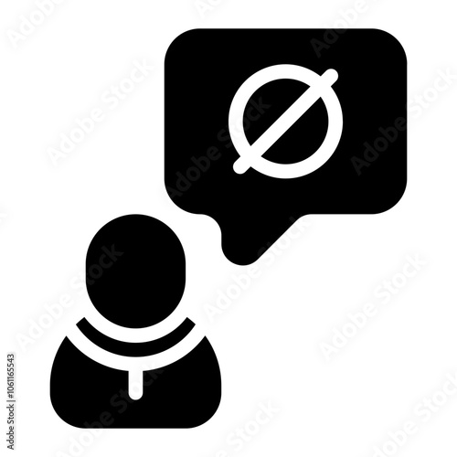 Insult Solid Icon