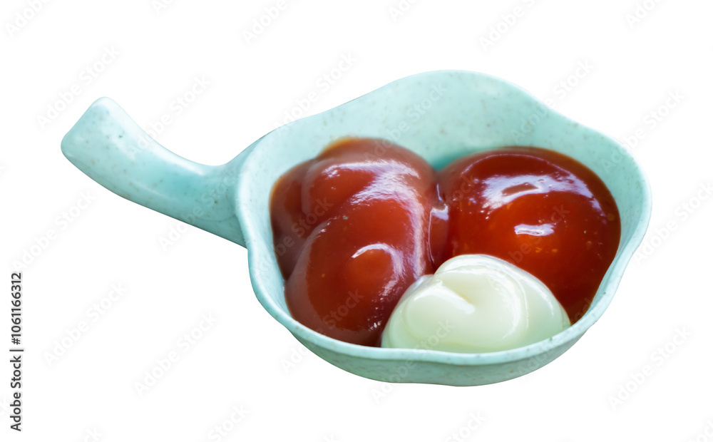 sauce in a bowl with an isolated background sauce in a bowl with an isolated background